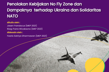 Poster Penolakan Kebijakan No Fly Zone dan Dampaknya terhadap Ukraina dan Solidaritas NATO